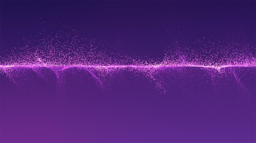 Free Image of Flying particles on a colorful background  