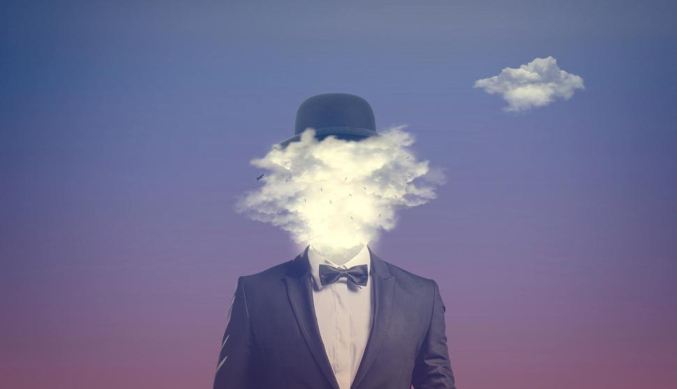 Free Image of Head in the Clouds - Clouded Judgement 