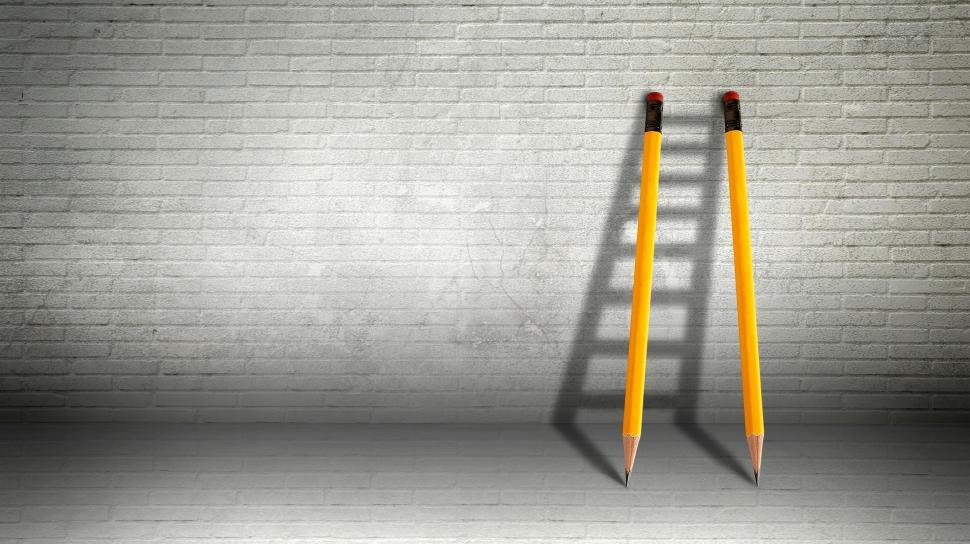 Free Image of Good Copywriting Concept - Pencils Against Forming Ladder 