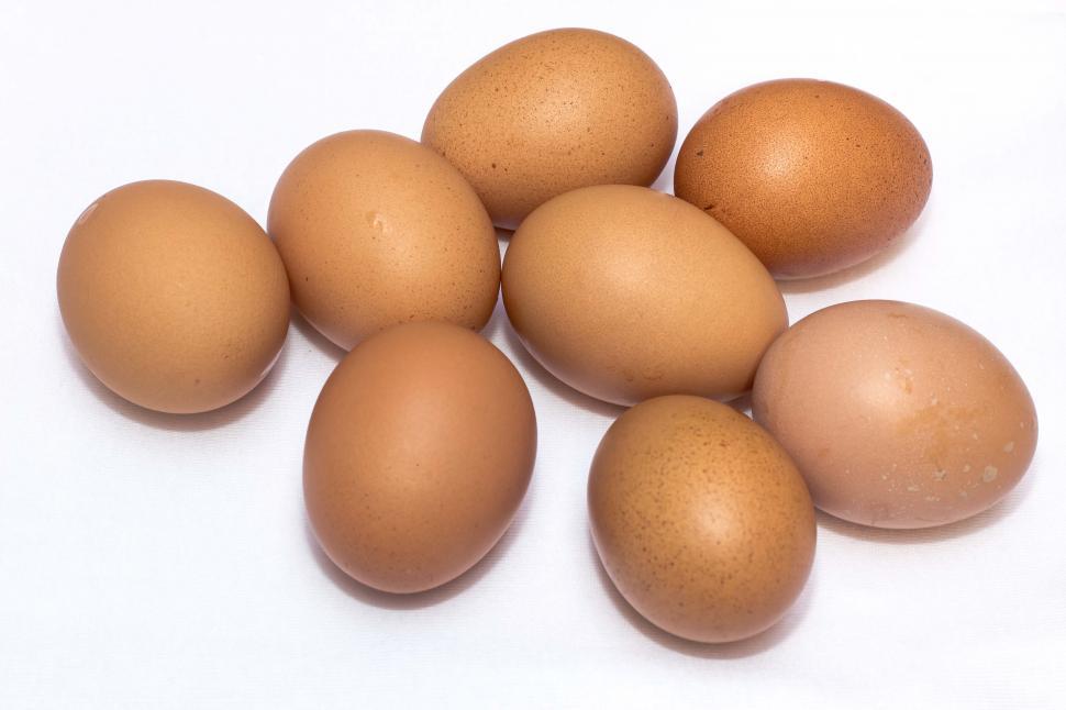 Free Image of Some Eggs On The Table With White Base Some Eggs 