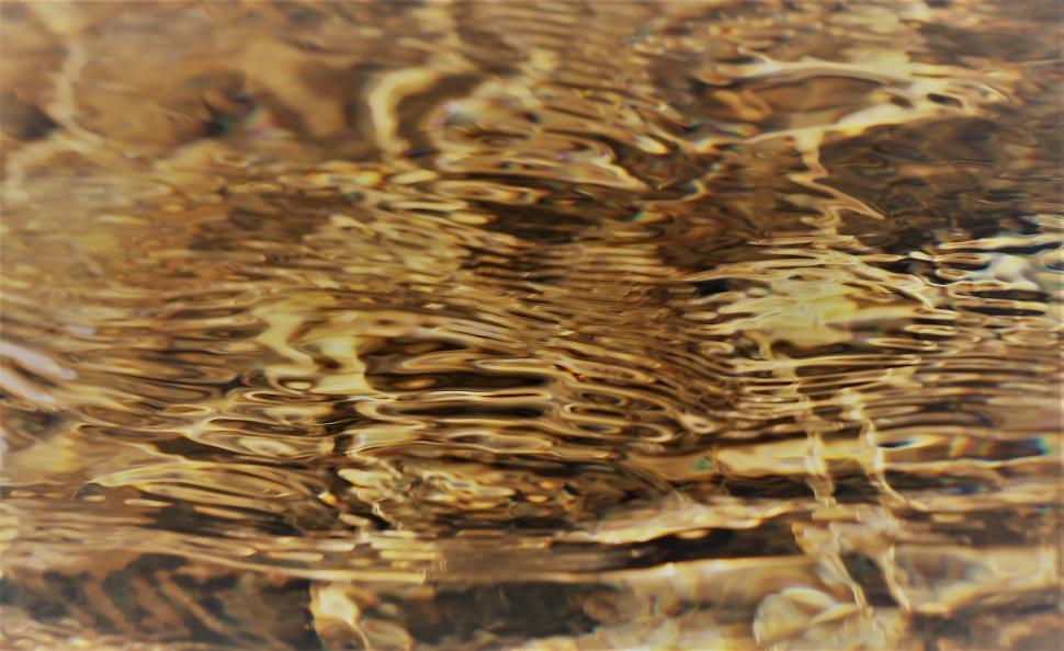 Free Image of Gold water ripples backdrop  