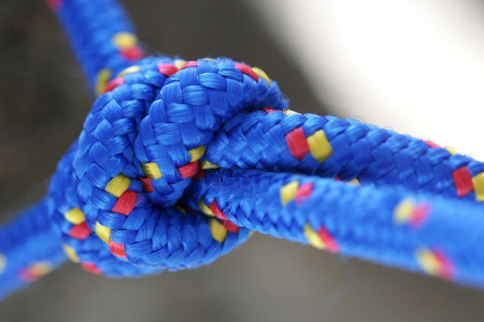 Free Image of Blue rope knot 