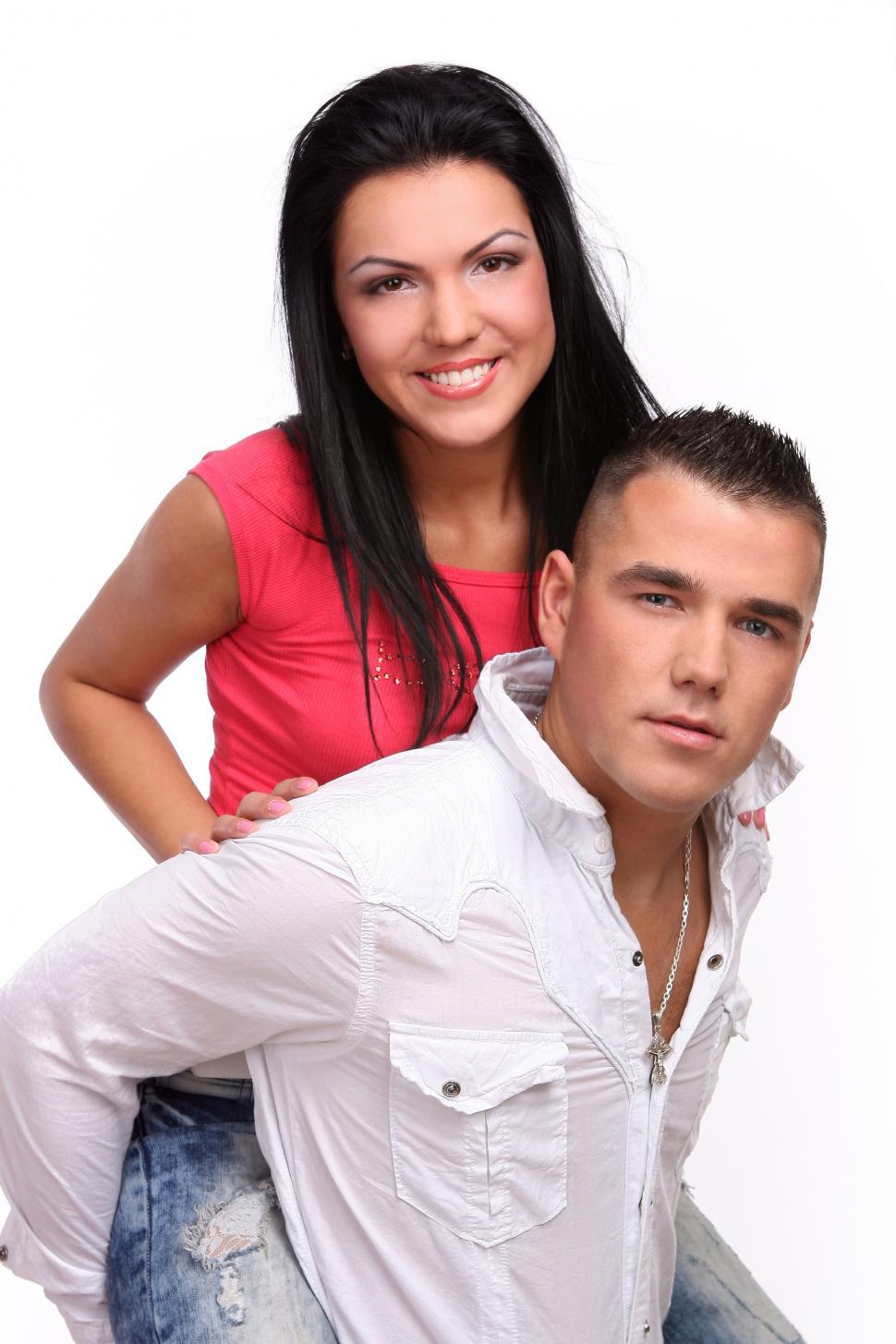 Free Image of young and attractive happy couple 