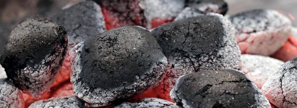 Free Image of Hot Charcoal Briquets  