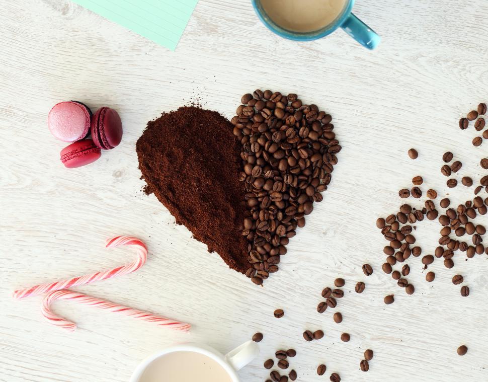Free Image of Coffee heart 