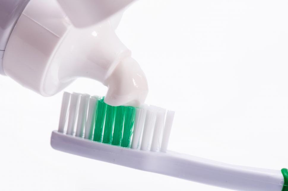 Free Image of Toothpaste on a Toothbrush 