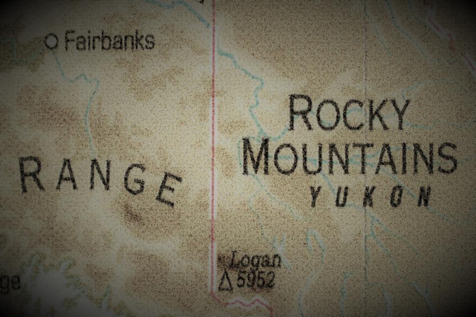 Free Image of Canada Rocky Mountains Map  