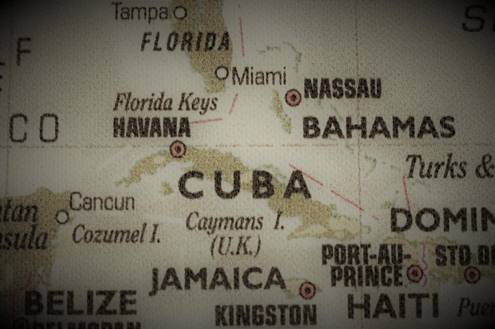 Free Image of Old Map of Cuba  