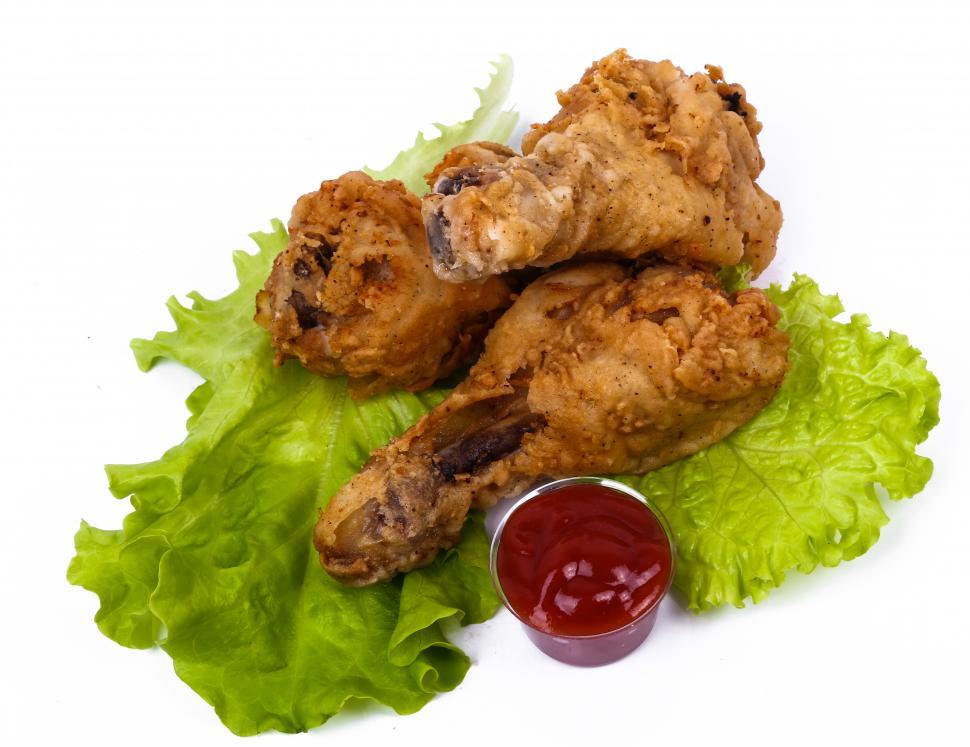 Free Image of Delicious fried chicken legs 