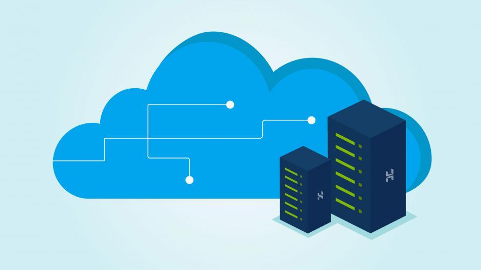 Free Image of Cloud Servers and Computing Illustration  