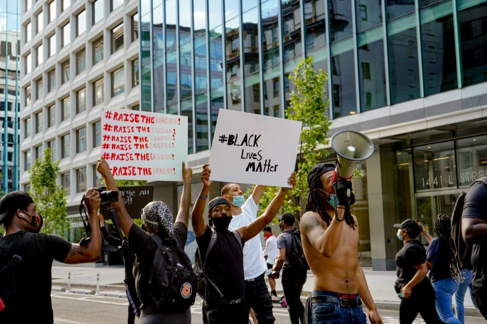 Free Image of Black Lives Matter protesters with signs 