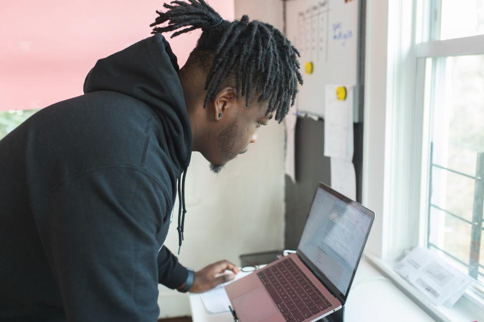 Free Image of Young Man With Laptop 