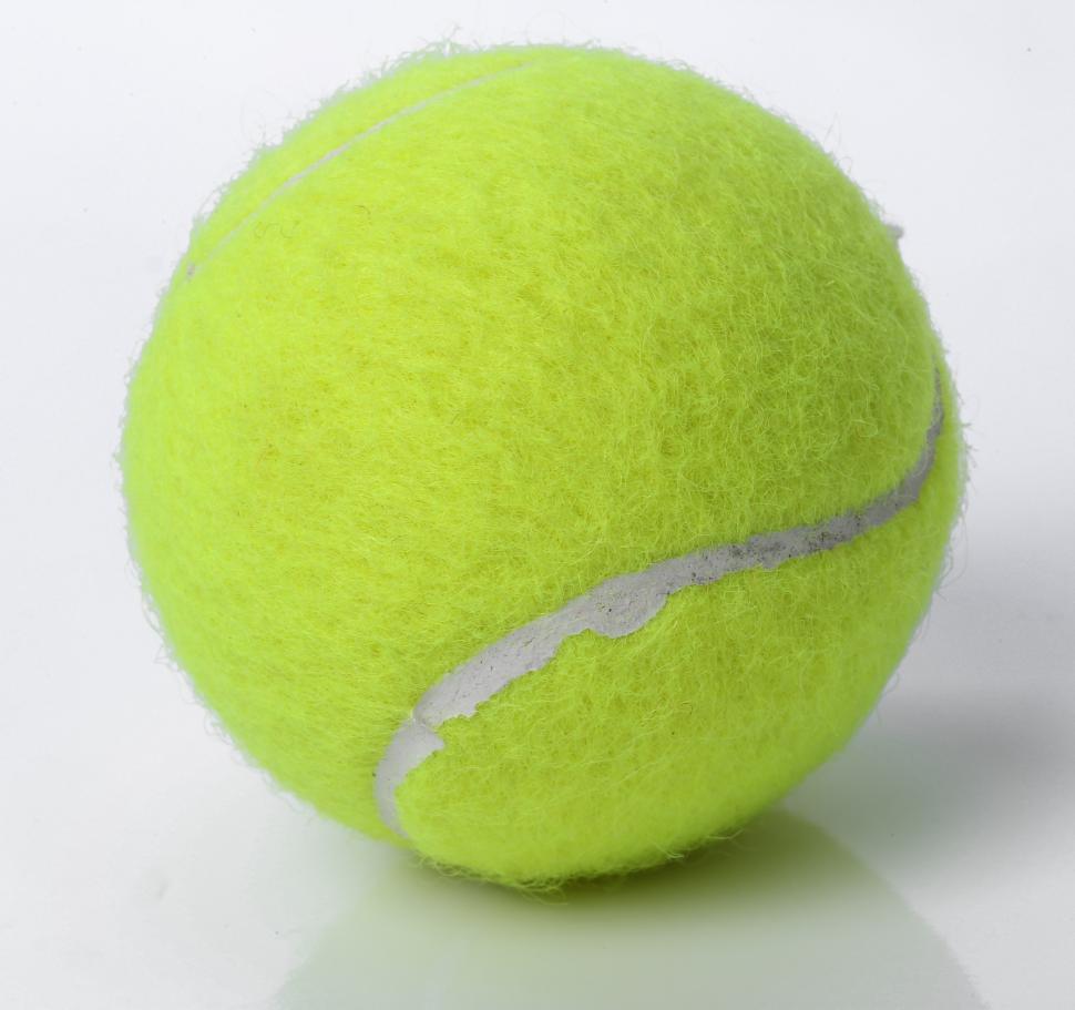 Free Image of Tennis ball on white 