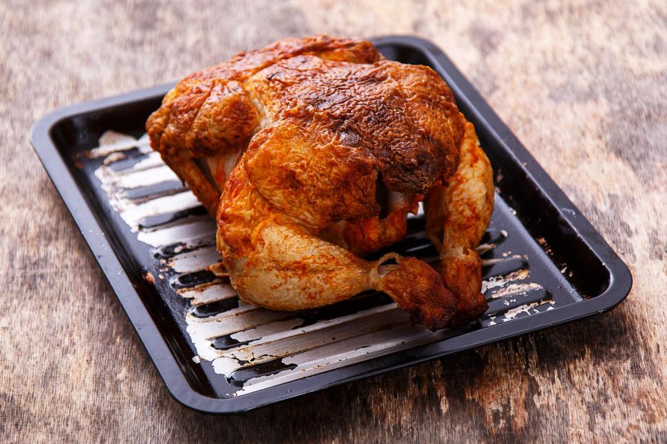 Free Image of Delicious chicken on the table 
