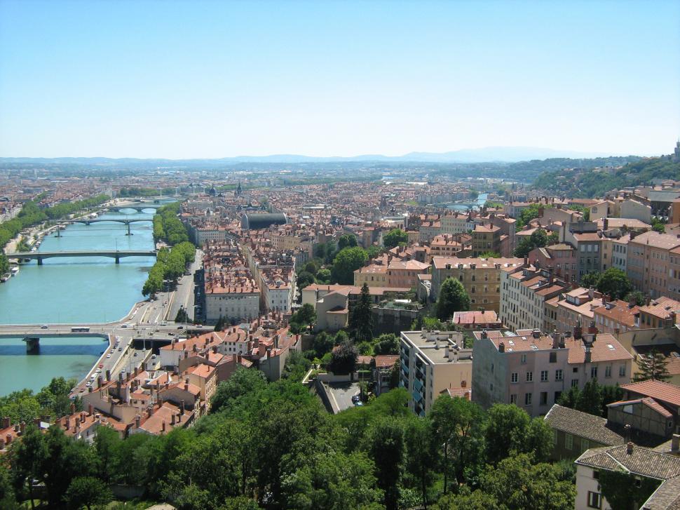 Free Image of Panorama of Lyon, France 