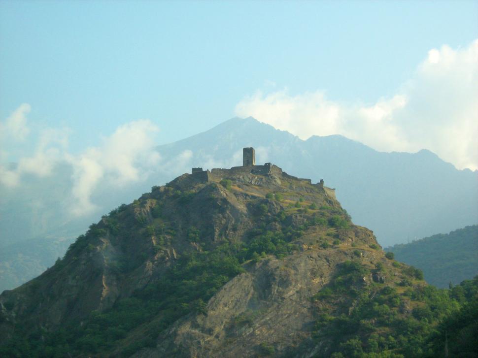 Free Image of fortress at hill in Italy 