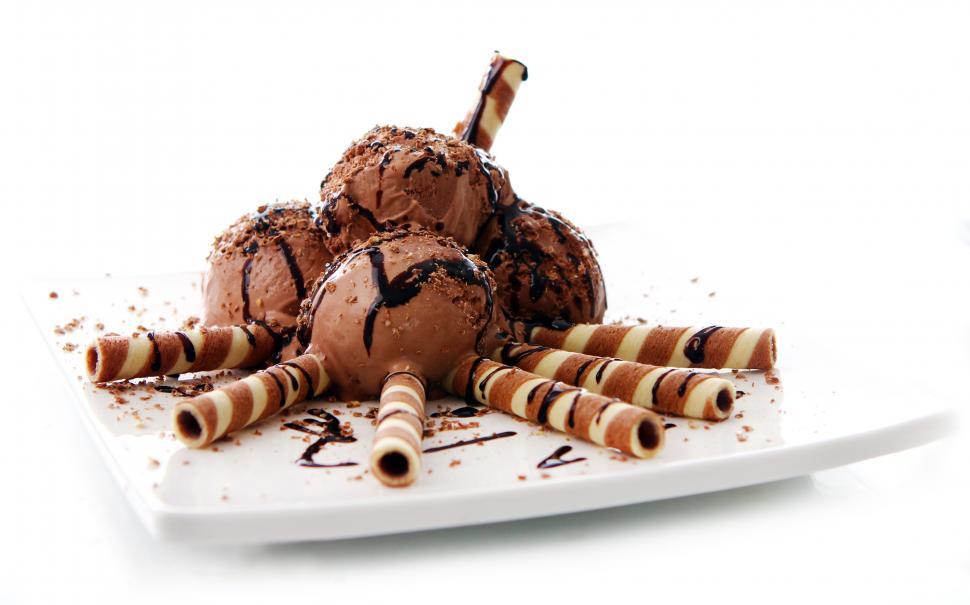 Free Image of Chocolate Ice Cream Dessert 