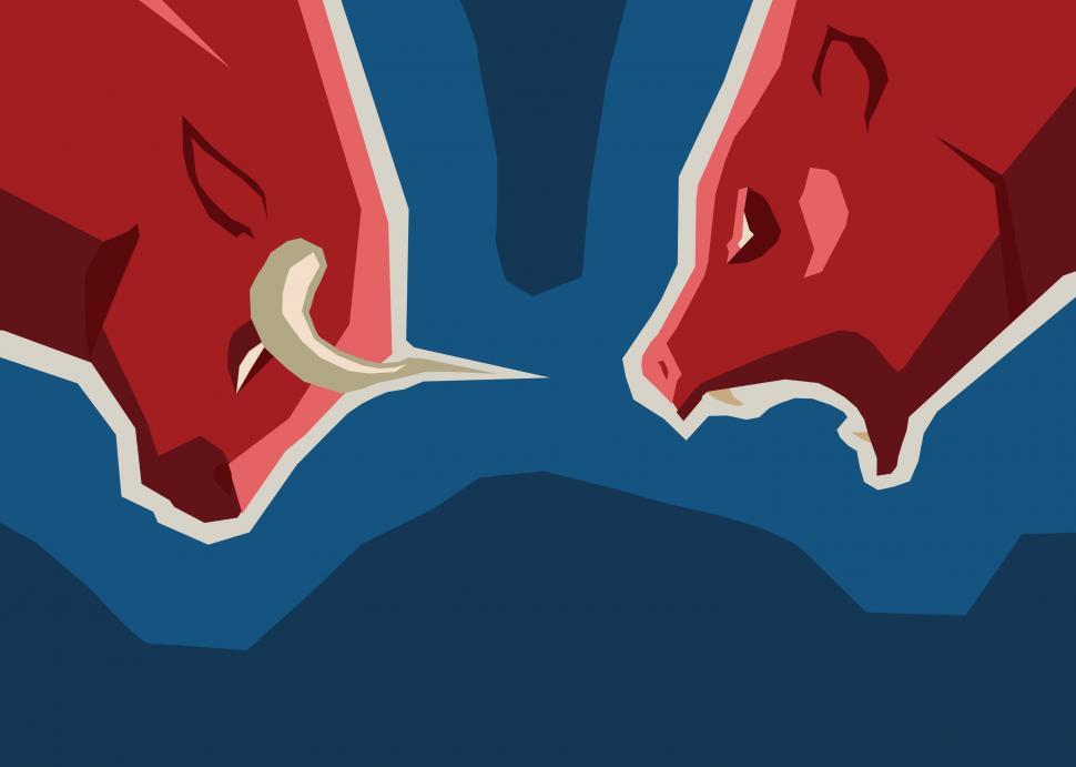 Free Image of Bull and Bear - Financial Markets Concept 