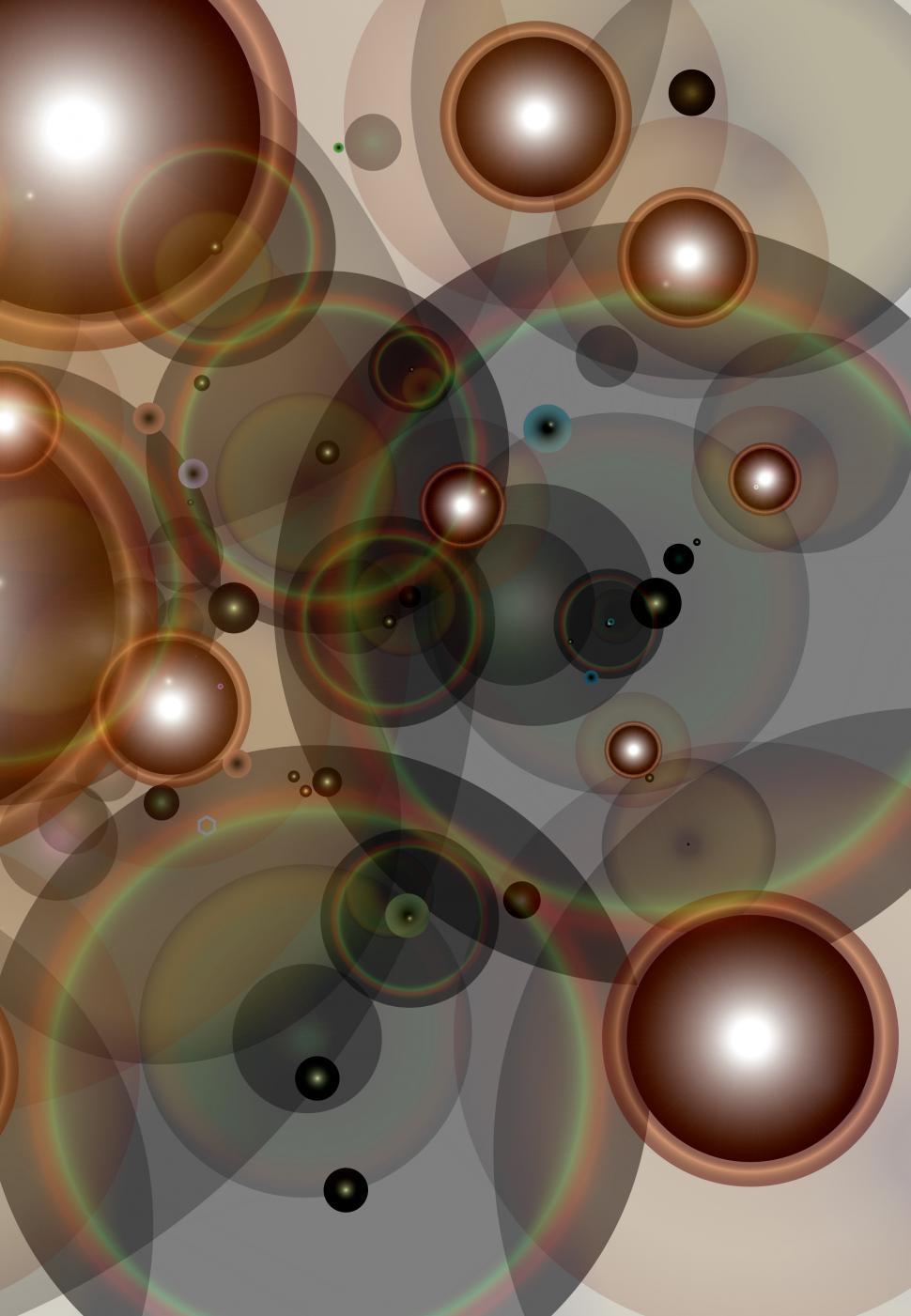 Free Image of Brown flare circular bubbles  