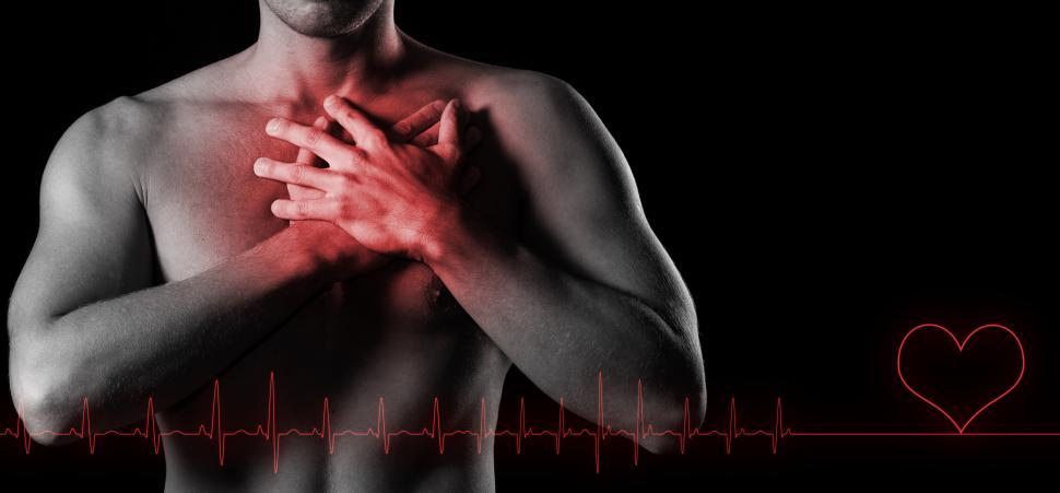 Free Image of Man and chest pain 