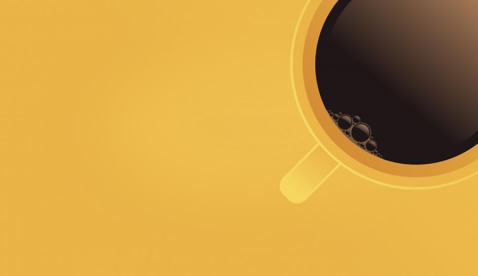 Free Image of Cup of Coffee - Top View - Background with Copyspace 