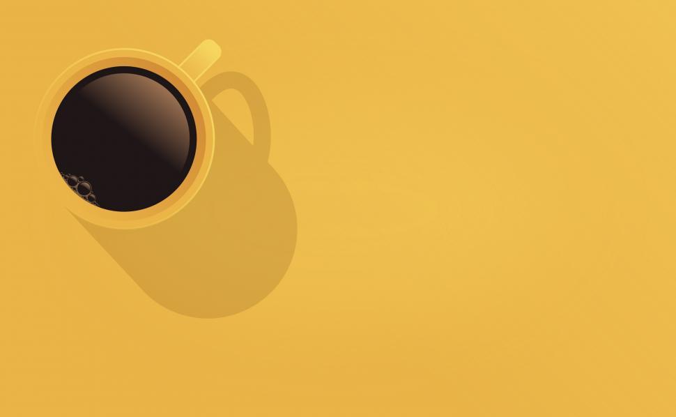 Free Image of Cup of Coffee - Background with Copyspace 