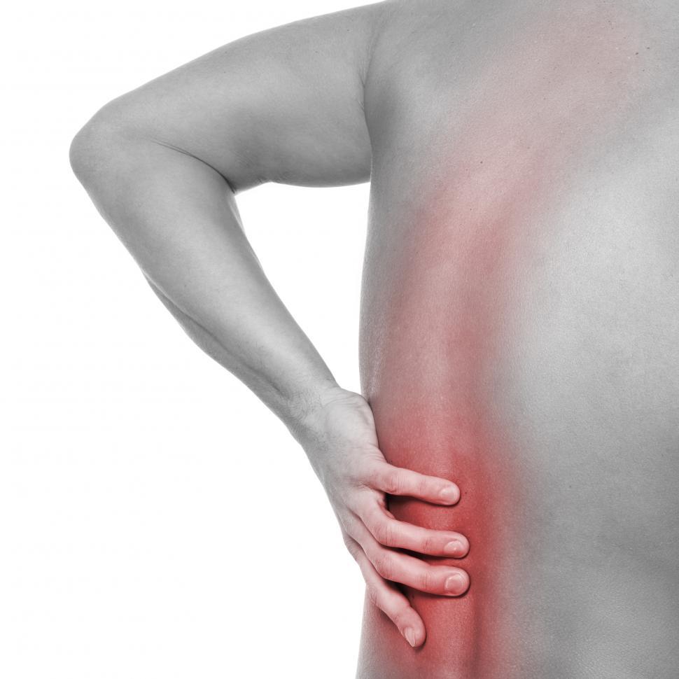 Free Image of Man with lower back pain 
