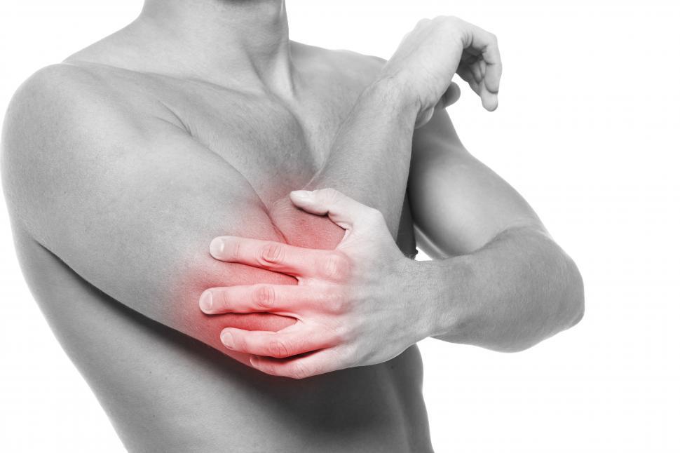Free Image of Man with elbow pain 