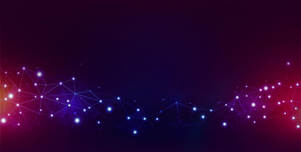 Download Free Stock Photo of Abstract Background - Network with Light Effects 