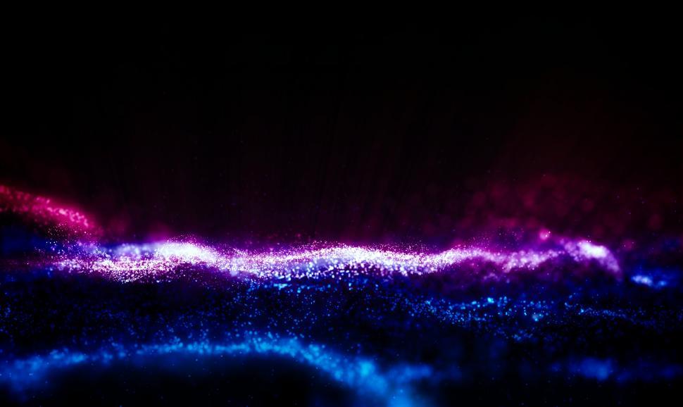 Free Image of Abstract Background - Blue and Purple Particles 