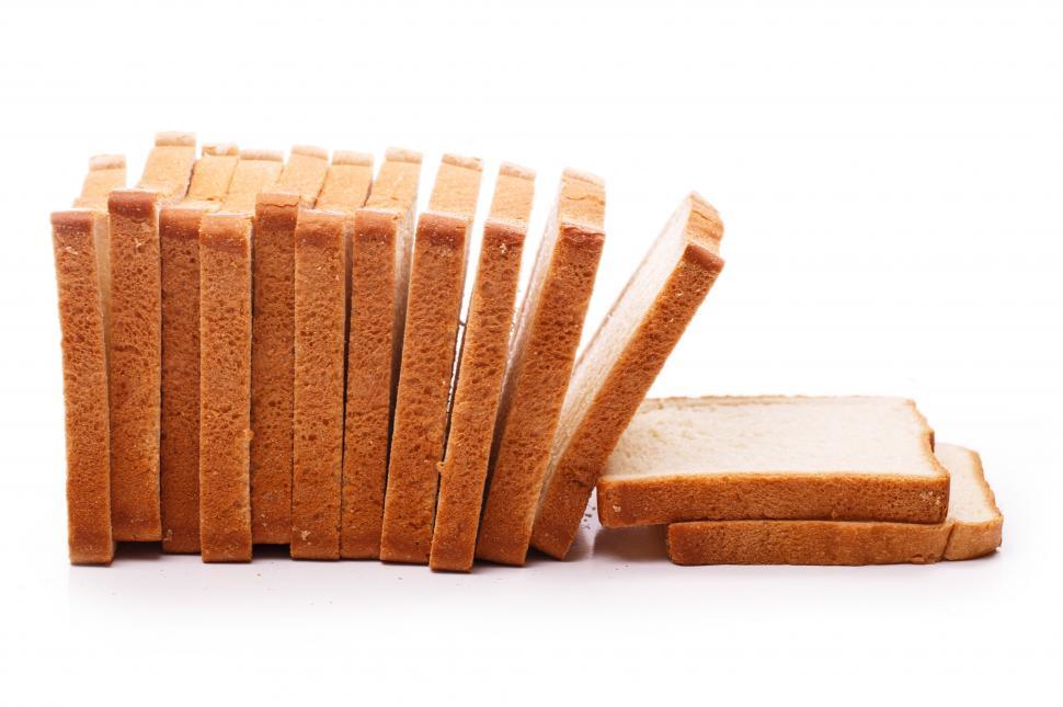 Free Image of Delicious sliced bread on the table 