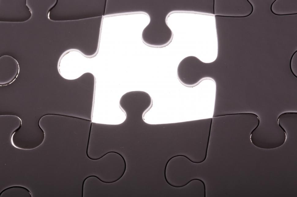 Free Image of One missing puzzle piece 