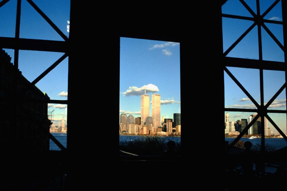 Download Free Stock Photo of New York City Skyline from Ellis Island 