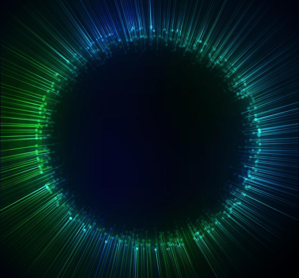 Free Image of Abstract Background - Circle of Light - With Copyspace 