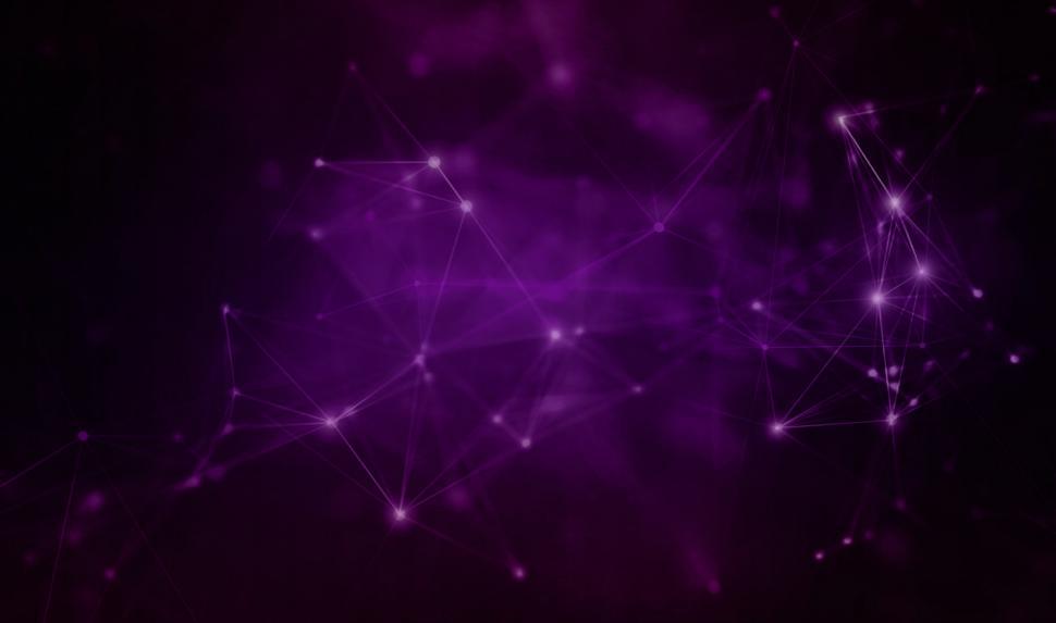 Download Free Stock Photo of Abstract Background - Purple Geometric Network 