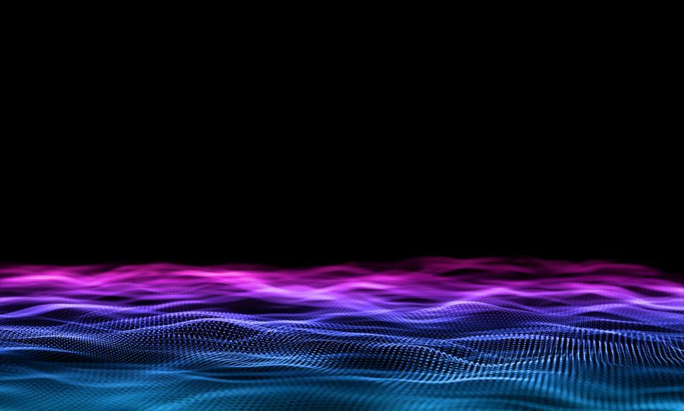 Free Image of Abstract Background - Blue and Purple Particles on Dark Backgrou 