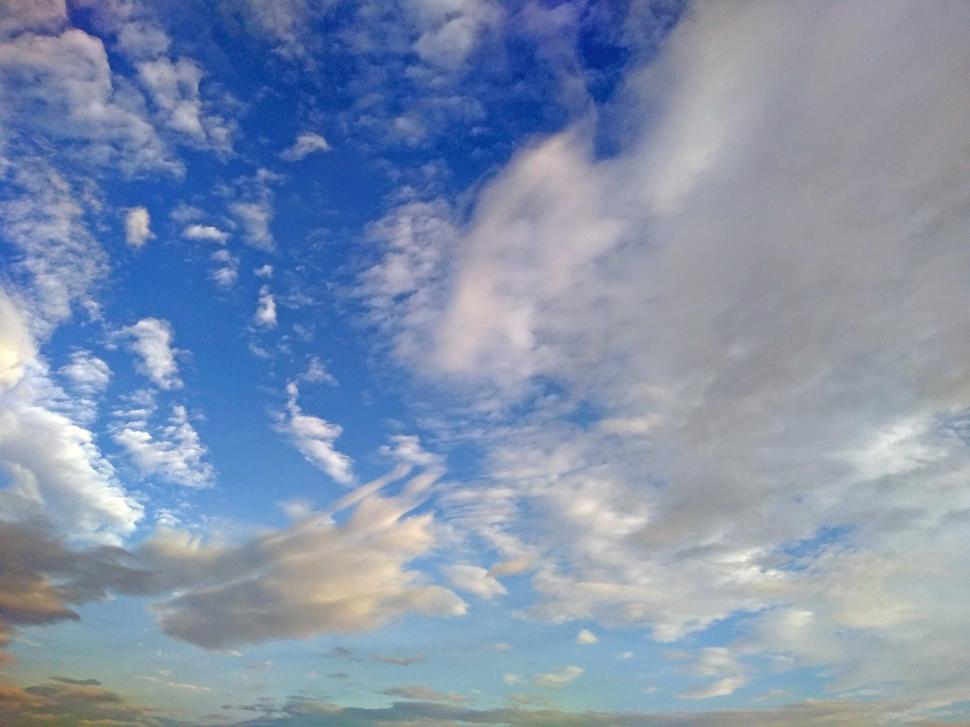 Free Image of Blue Sky and Clouds Backdrop  
