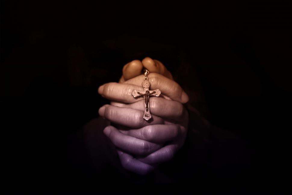 Download Free Stock Photo of Praying Hands - Person Praying - Belief - Faith - Prayer 