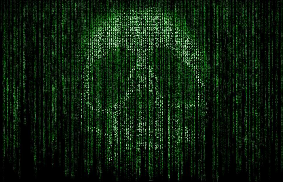 Free Image of Skull Formed by Computer Code -  Cyber Crime  