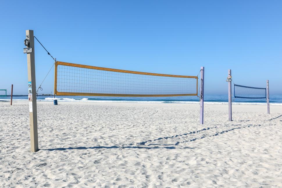 Free Image of Public Beach Volleyball Courts 