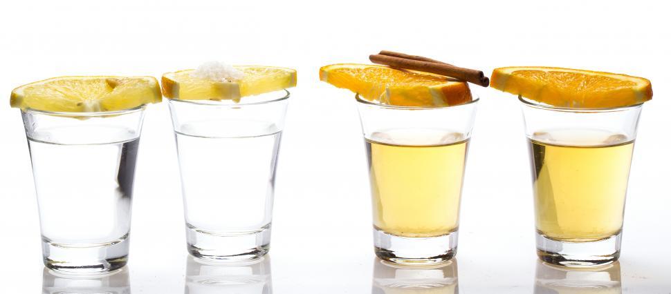 Free Image of Blanco and reposado tequila 