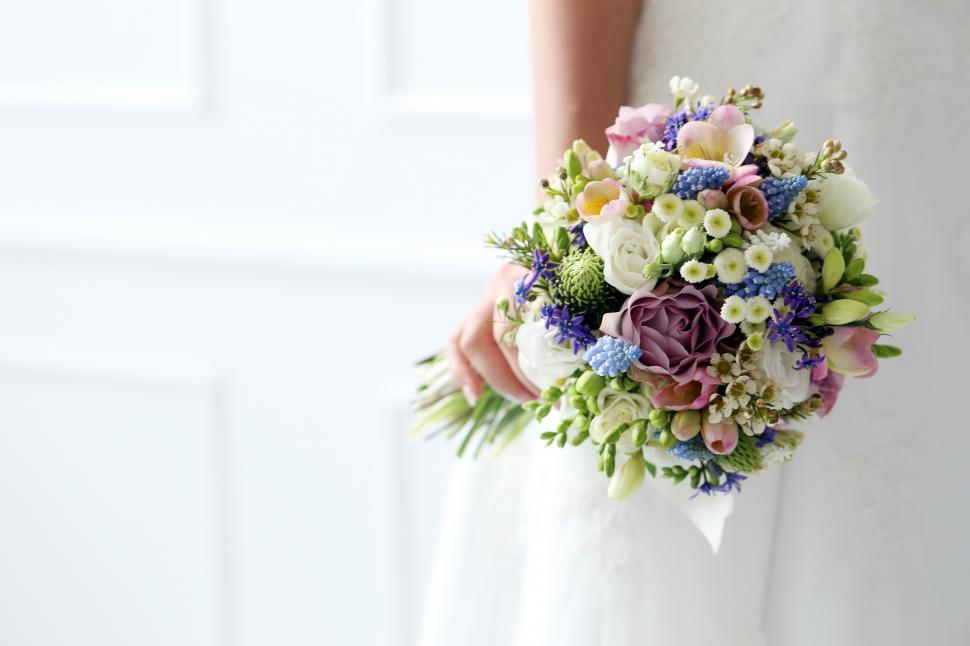 Free Image of Wedding. Beautiful bridal bouquet  