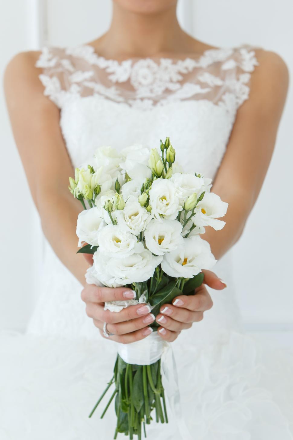 Free Image of Wedding. Beautiful bridal bouquet of flowers 