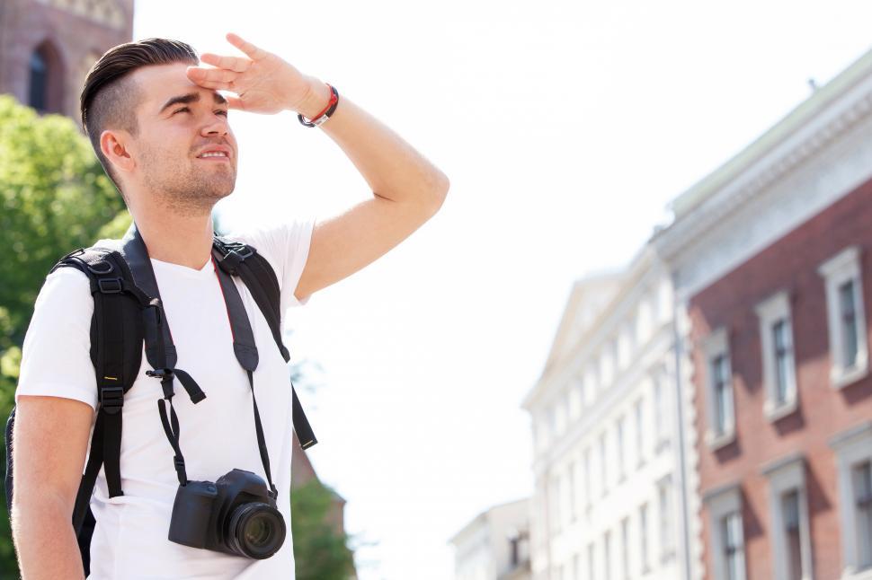 Free Image of Man in the city - Tourist sightseeing 