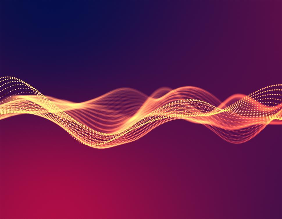 Free Image of  Abstract waves and  lines background  