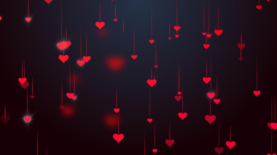 Free Image of Hearts background  