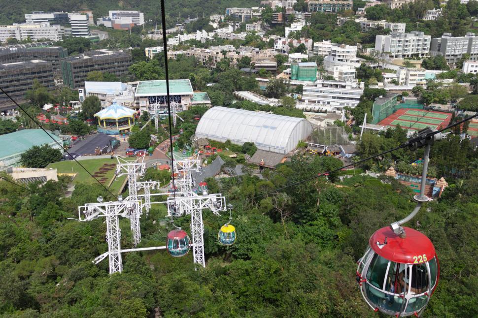 Free Image of City View From Cable Car 