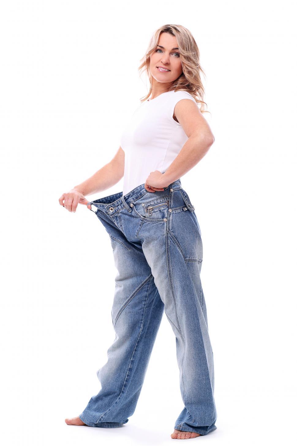 Free Image of Weight Loss - wearing jeans from before 