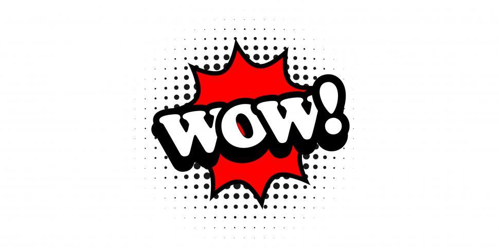 Free Image of WOW - Pop Art - Exclamation 