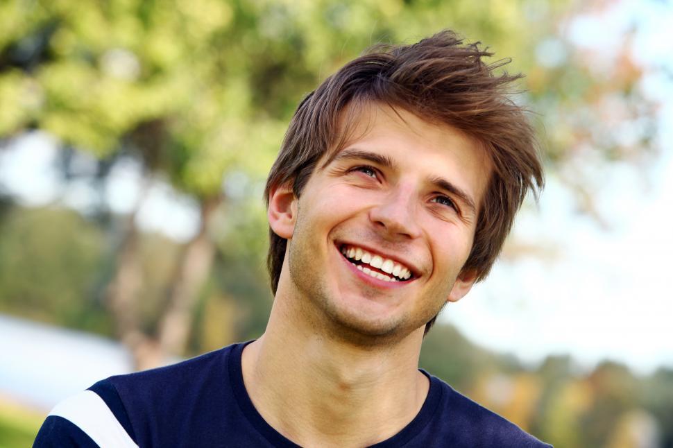 Free Image of Happy guy outdoord 